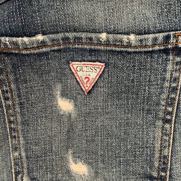 Ladies distressed denim, jean shorts - Picture 4 of 6